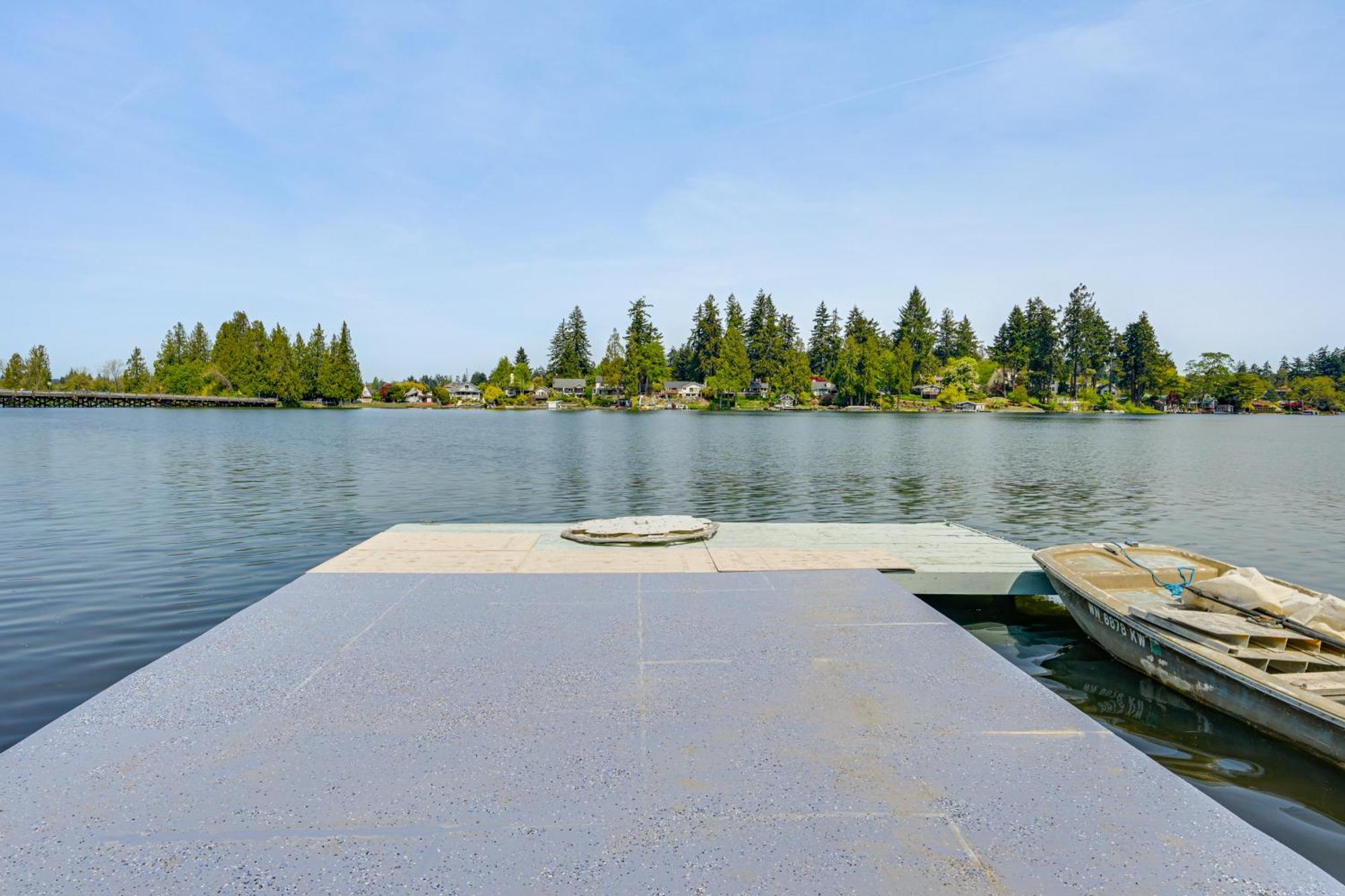 Tacoma Home On Steilacoom Lake With Dock! Exterior foto