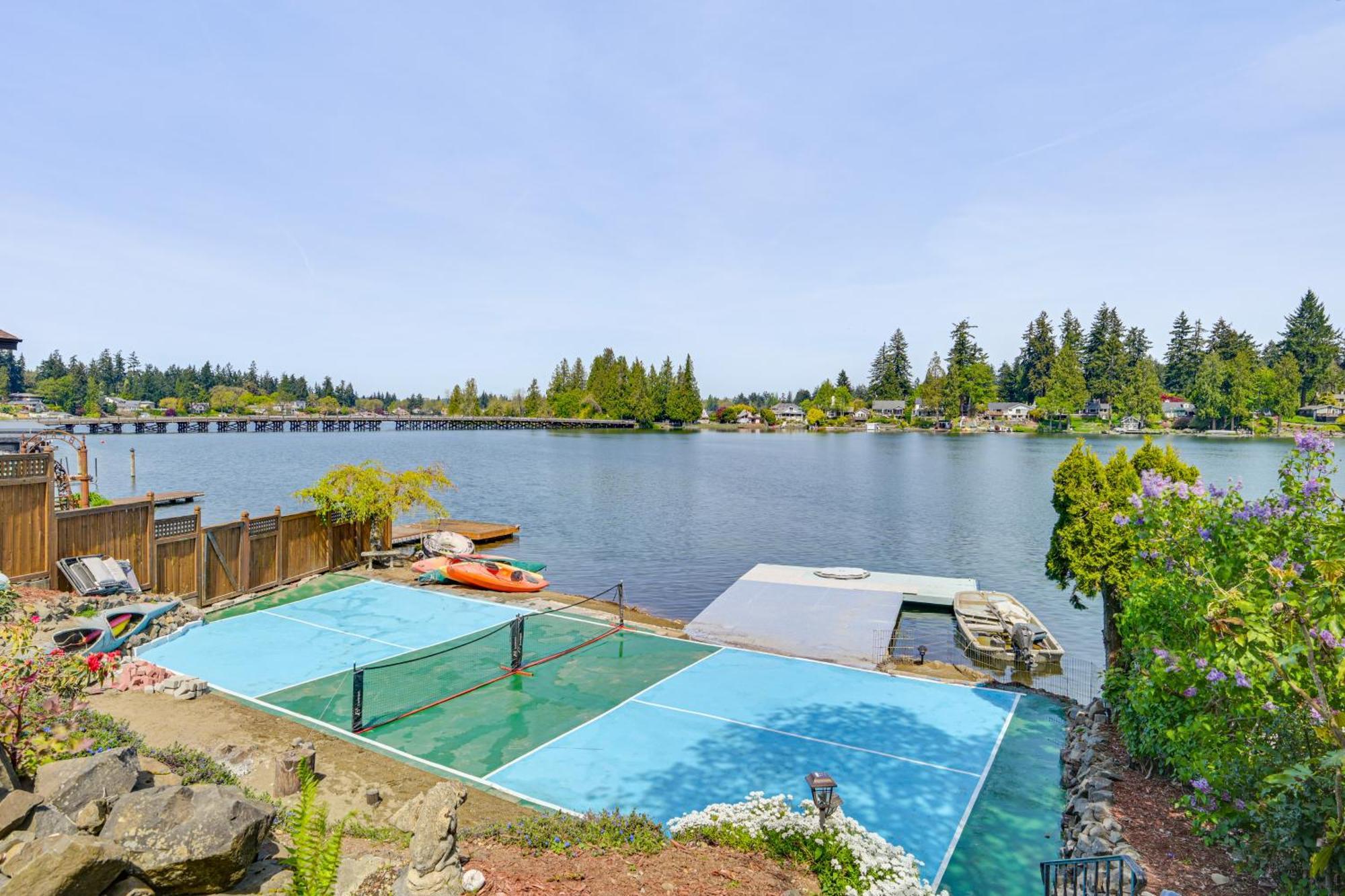 Tacoma Home On Steilacoom Lake With Dock! Exterior foto